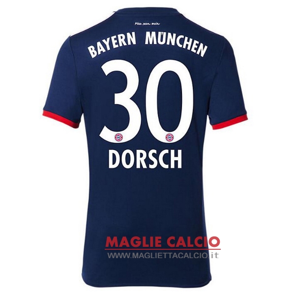 nuova maglietta bayern munich 2017-2018 dorsch 30 seconda